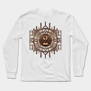 Number two golden age vintage artdeco style Long Sleeve T-Shirt